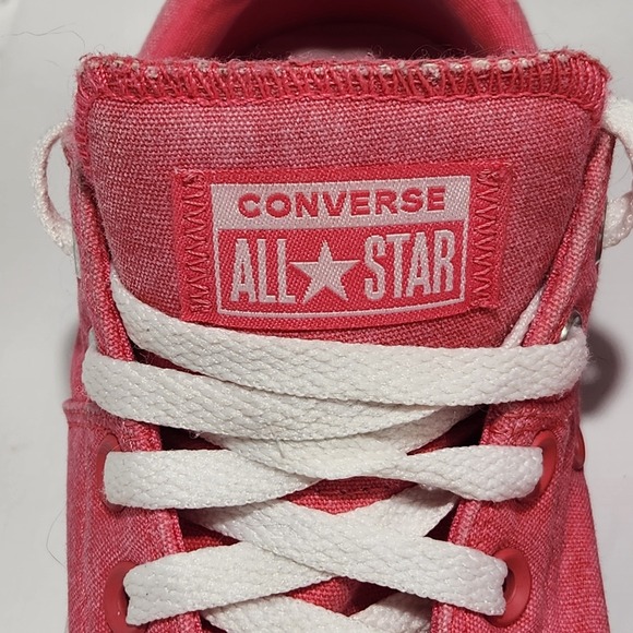 Converse All Star Pink Canvas Low‎ Top Sneakers Women's Casual Shoes - Picture 2 of 7